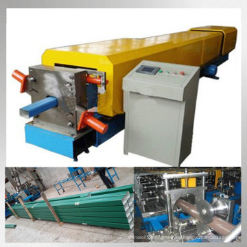 Steel rain gutter downspout roll forming machine